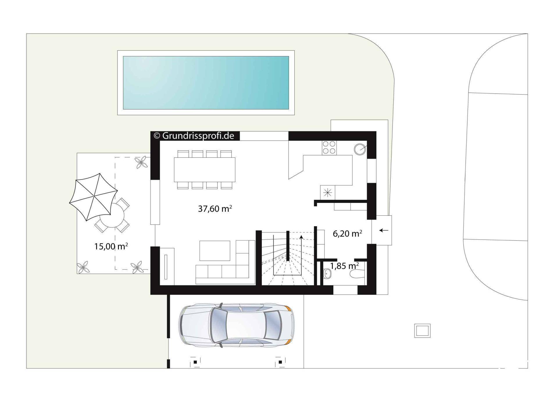 Grundrissplan Ergeschoss