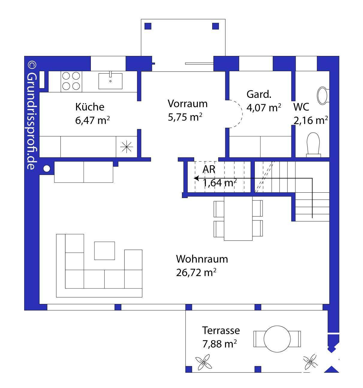 Plan EG möbliert