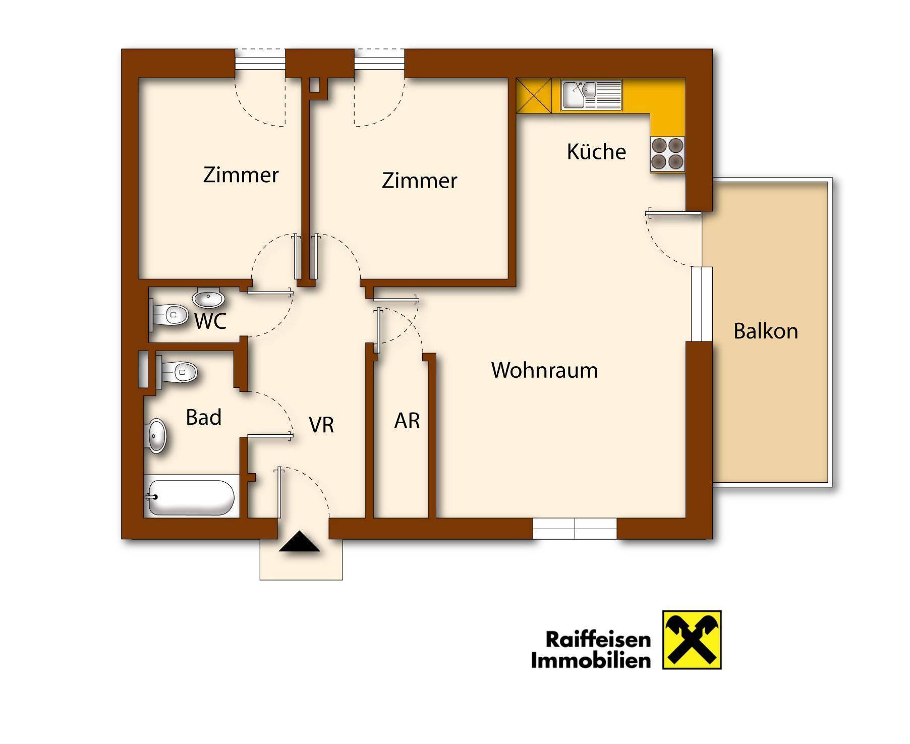 Grundriss Wohnung schematisch