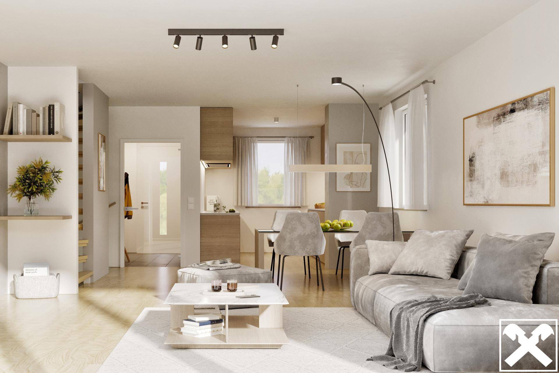 Neubau: Mittelreihenhaus am Blumenfeld - Ansicht 3