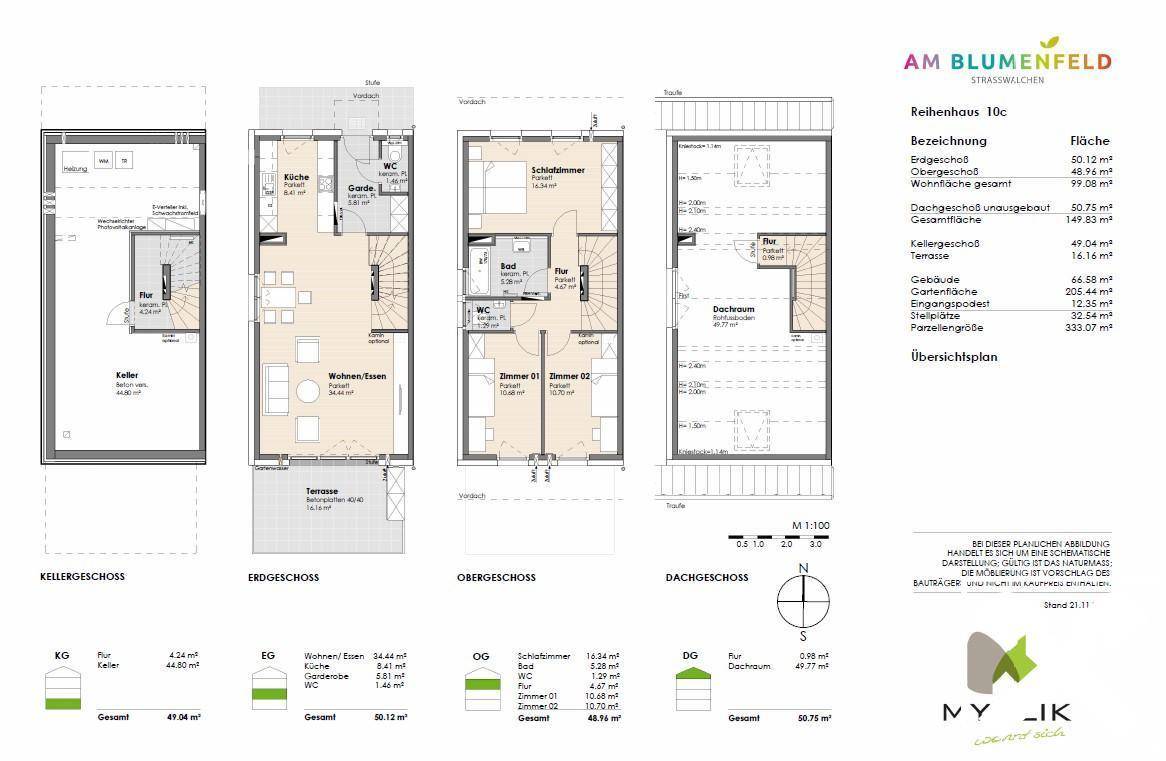 Plan Reihenhaus 10c