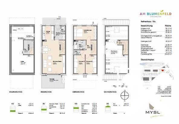 Plan Reihenhaus 10c