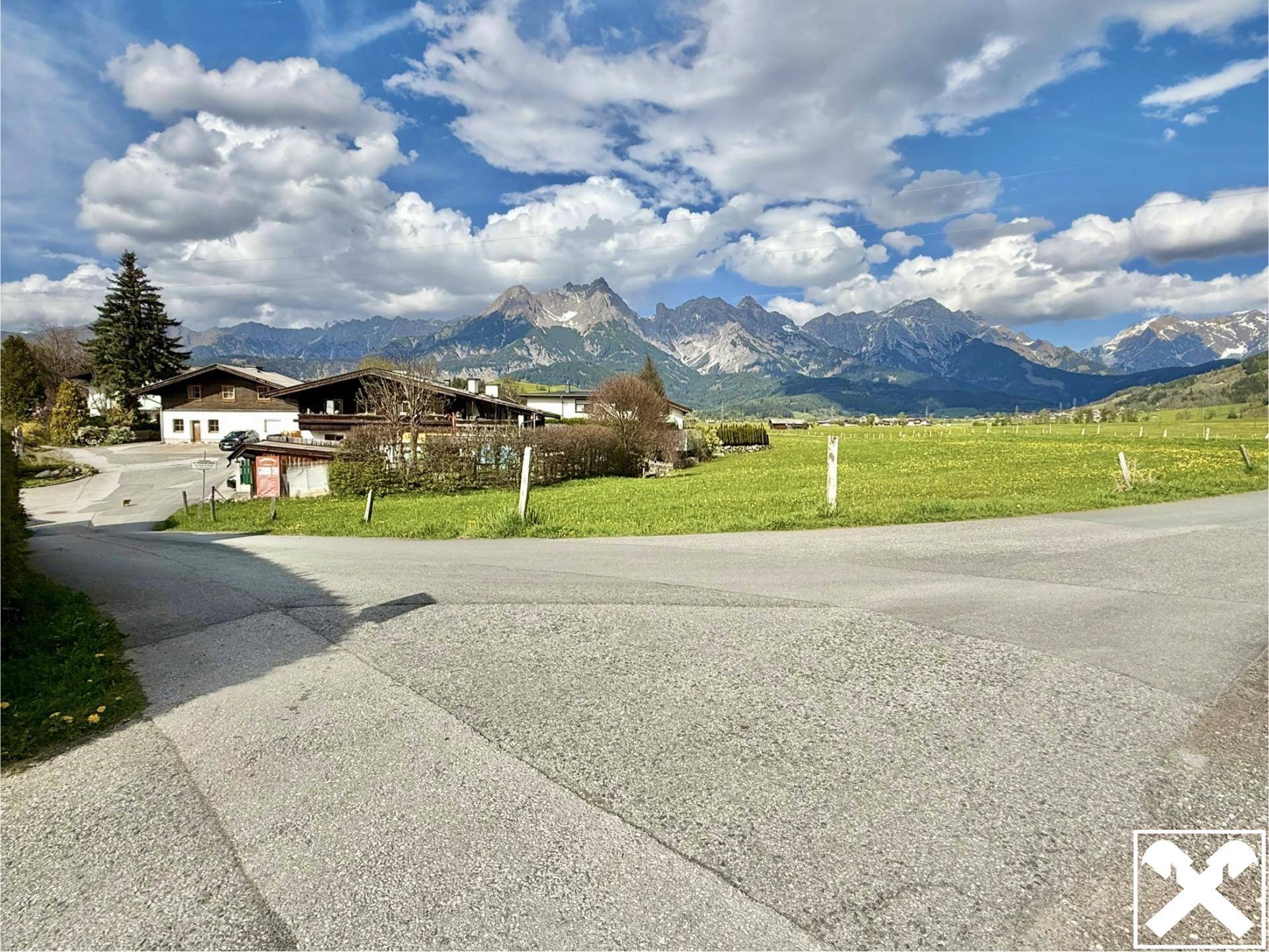 Blick aufs Haus