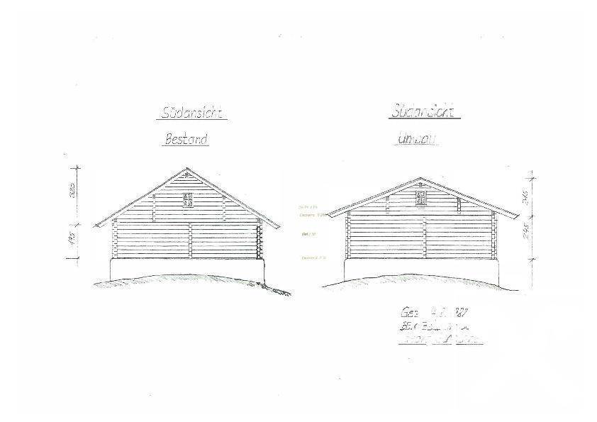 Südansicht Bauernhaus