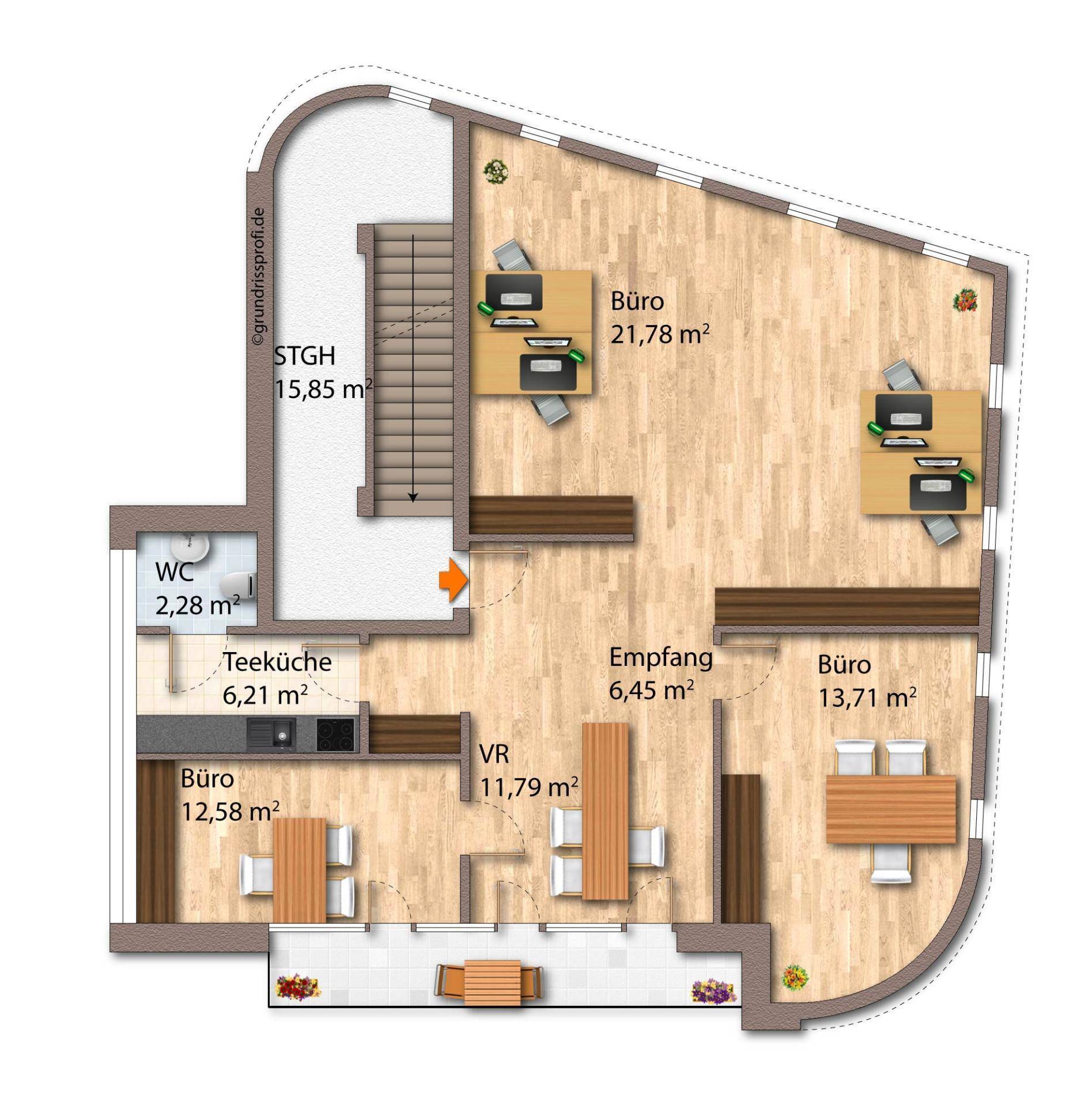 Visualisierung Büro 1.OG