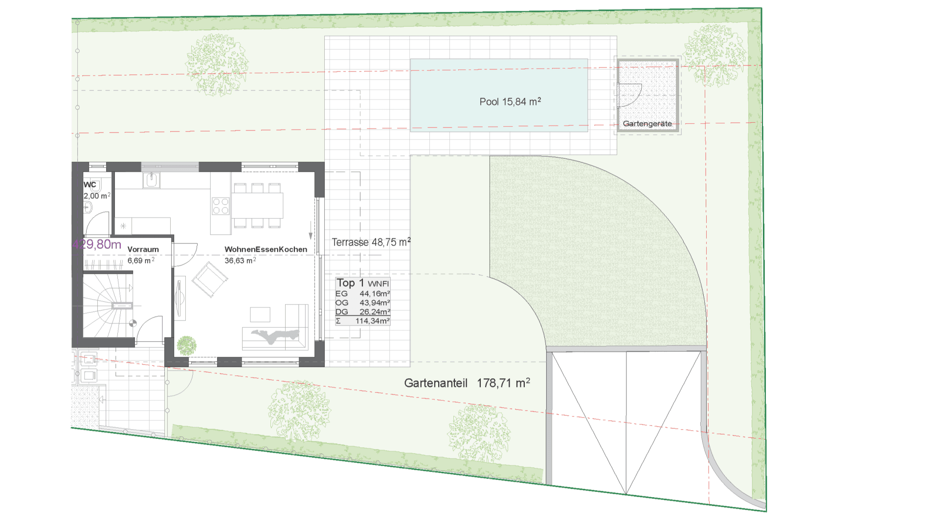 Plan EG Haus 1