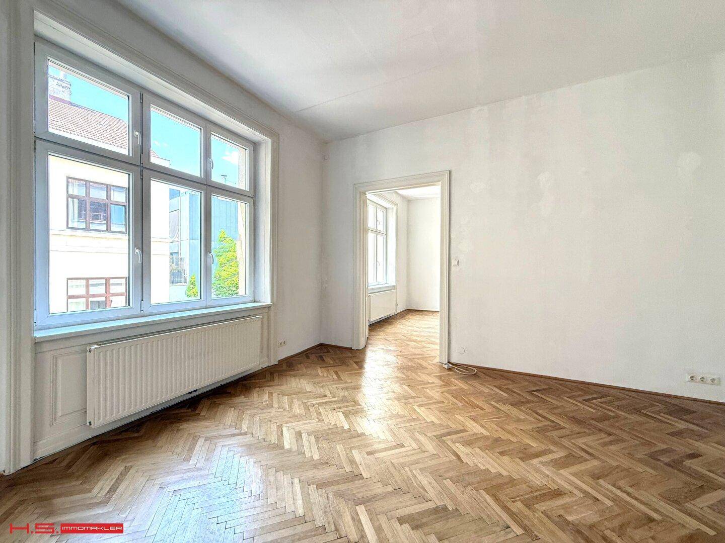 PERFEKTE STILWOHNUNG - 8 qm BALKONANBAU MÖGLICH - tlw. RENOVIERUNGSBEDARF - SONNIGER GRÜNBLICK- HERRLICHES STILHAUS - 4.OBERGESCHOSS - HOFLAGE - More
