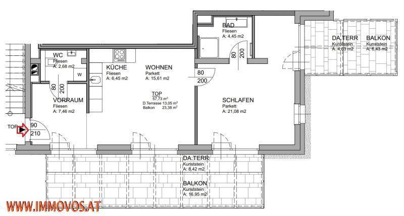 Layoutplan der Wohnung