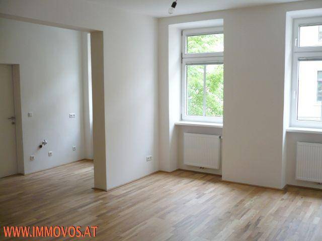 D. Wohnzimmer mit Küche nebenan