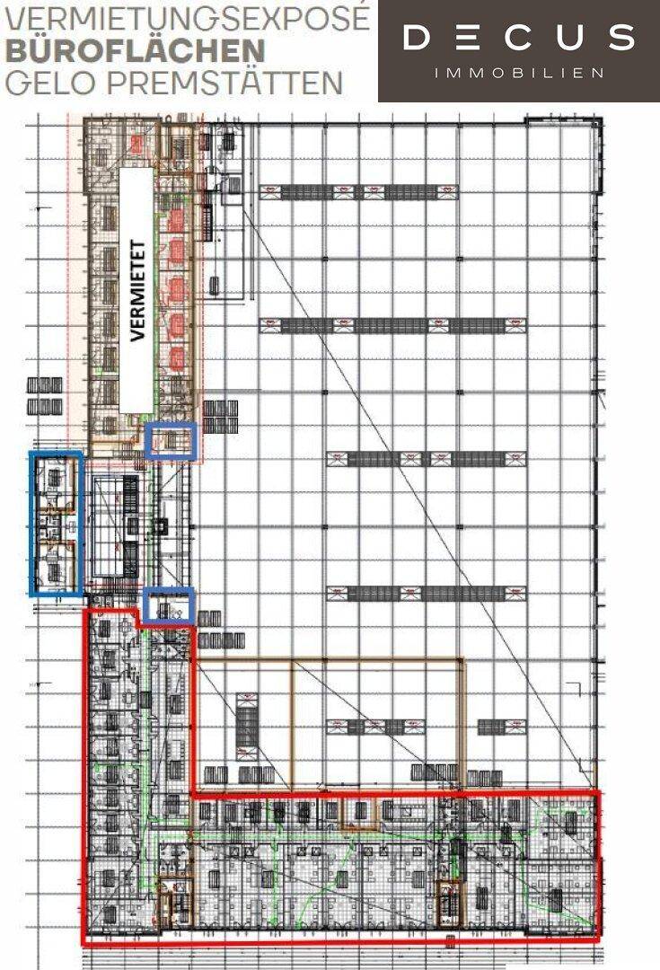 # Premstätten bei Graz # Büroflächen in verschiedensten Größen mit 5 Meter Raumhöhe # - Ansicht 3