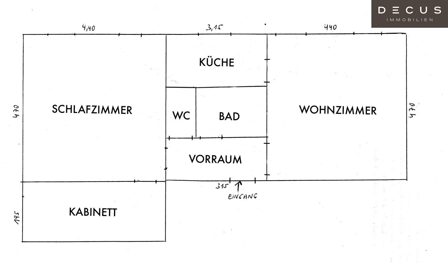 Grundriss Wohnbereich