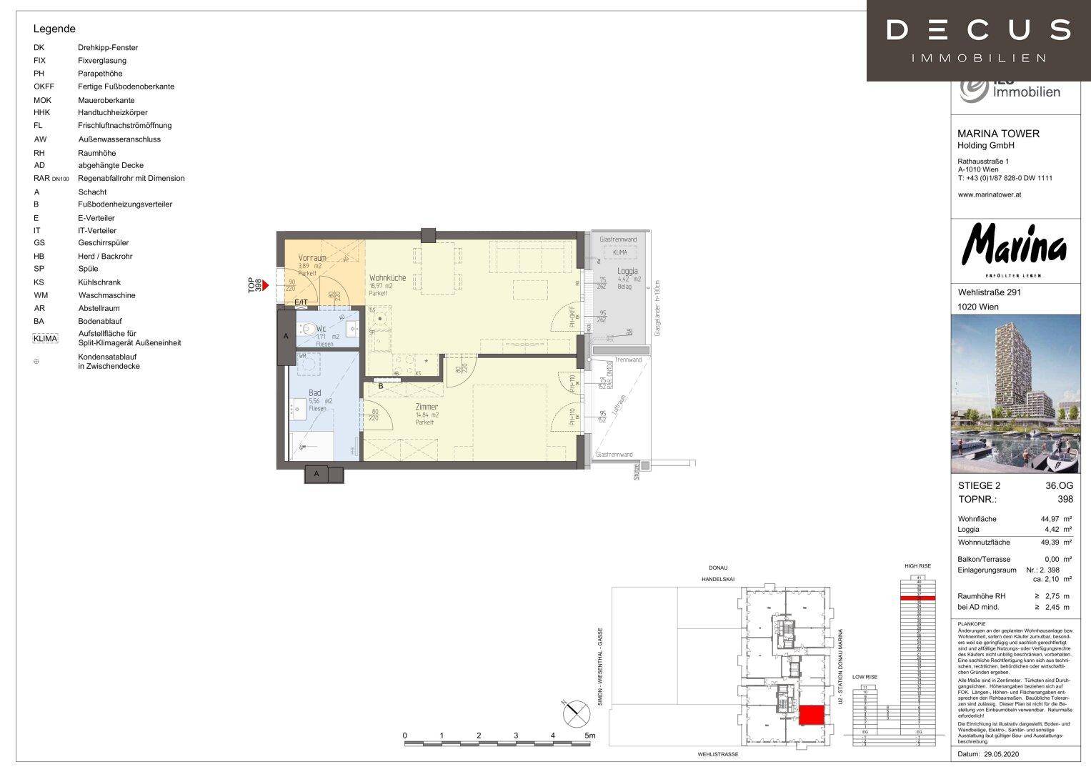 ANLEGERWOHNUNG |TOPLAGE | FERNBLICK | 36. ETAGE - Ansicht 5