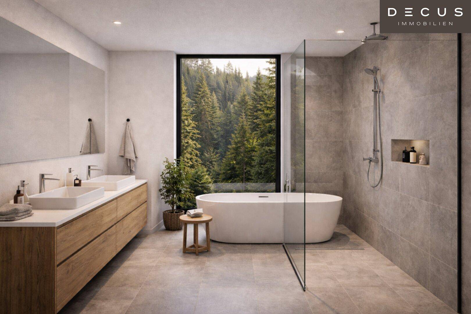 | Exklusive Villa am Bartberg in Pressbaum | Panoramablick auf den Wienerwaldsee &amp; direkte Waldrandlage | Schlüsselfertig | - Widok 5