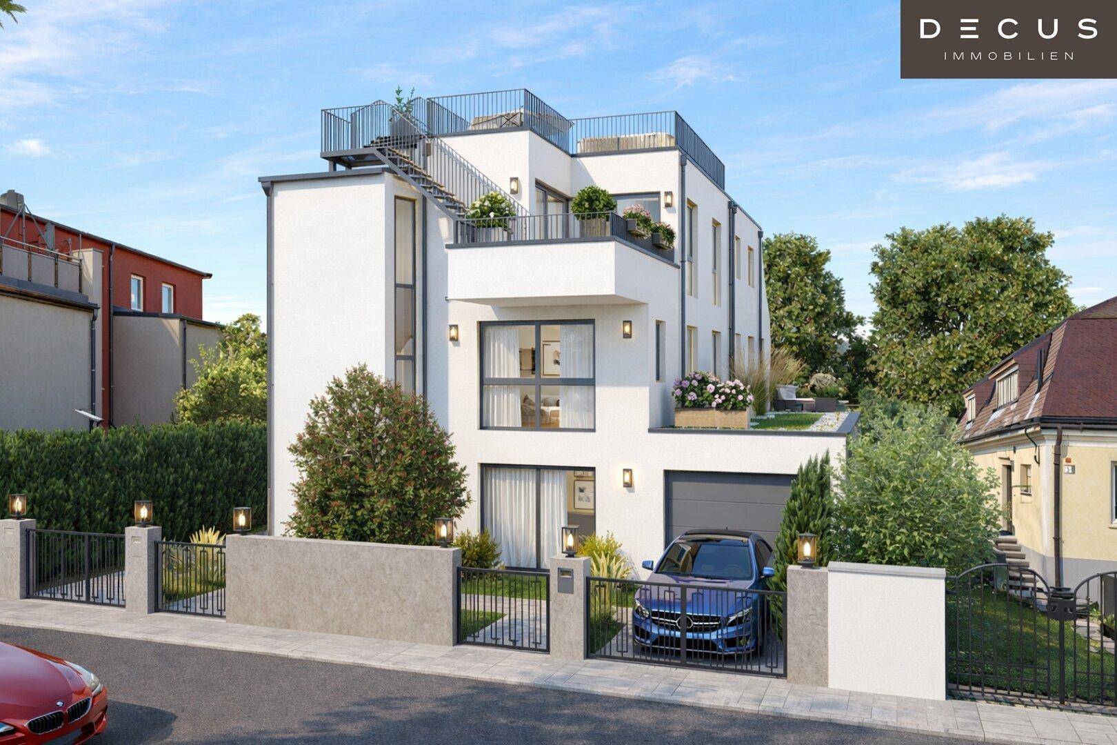 Exklusives Wohnen nahe Alte Donau | Bewilligtes Doppelhaus-Projekt | Sofort starten | Unbefristeter Pachtgrund - Ansicht 2