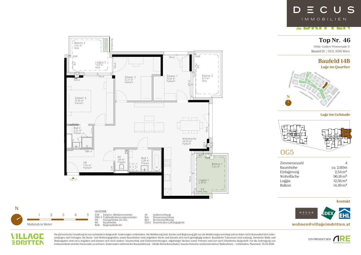 | VIER ZIMMER | BALKON | UNIKAT FÜR FREIGEISTER | EIGENNUTZER | BF 14B | VILLAGE IM DRITTEN | FERTIGSTELLUNG 2027 - View 5