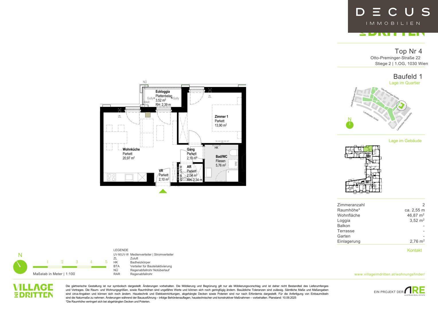 | PALAIS ROSE | BAUFELD 1 | MIETE | BEZUGSBEREIT OKTOBER 2026 | VILLAGE IM DRITTEN - Widok 5