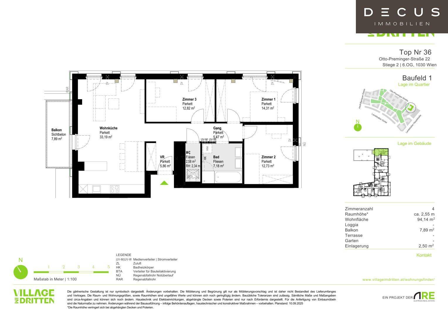 | PALAIS ROSE | BAUFELD 1 | MIETE | BEZUGSBEREIT OKTOBER 2026 | VILLAGE IM DRITTEN – pohled 5