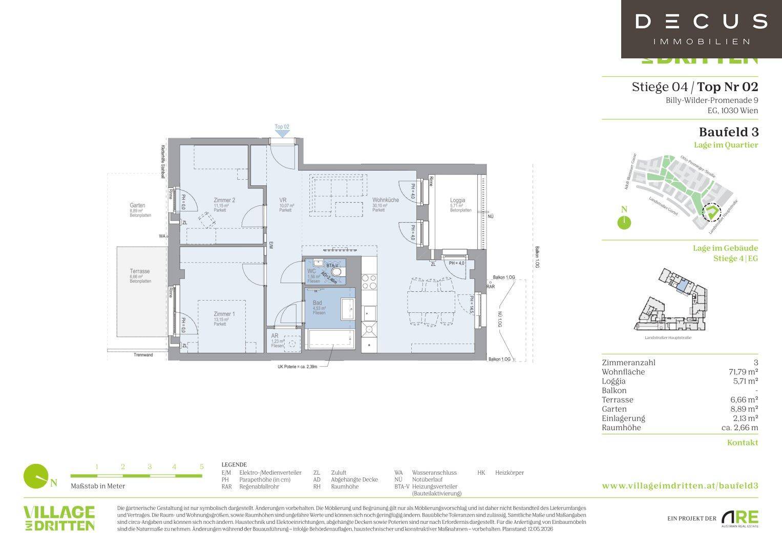 VILLAGE IM DRITTEN | BAUFELD 3 | MIETWOHNUNGEN | FERTIGSTELLUNG NOVEMBER 2026 - Widok 5