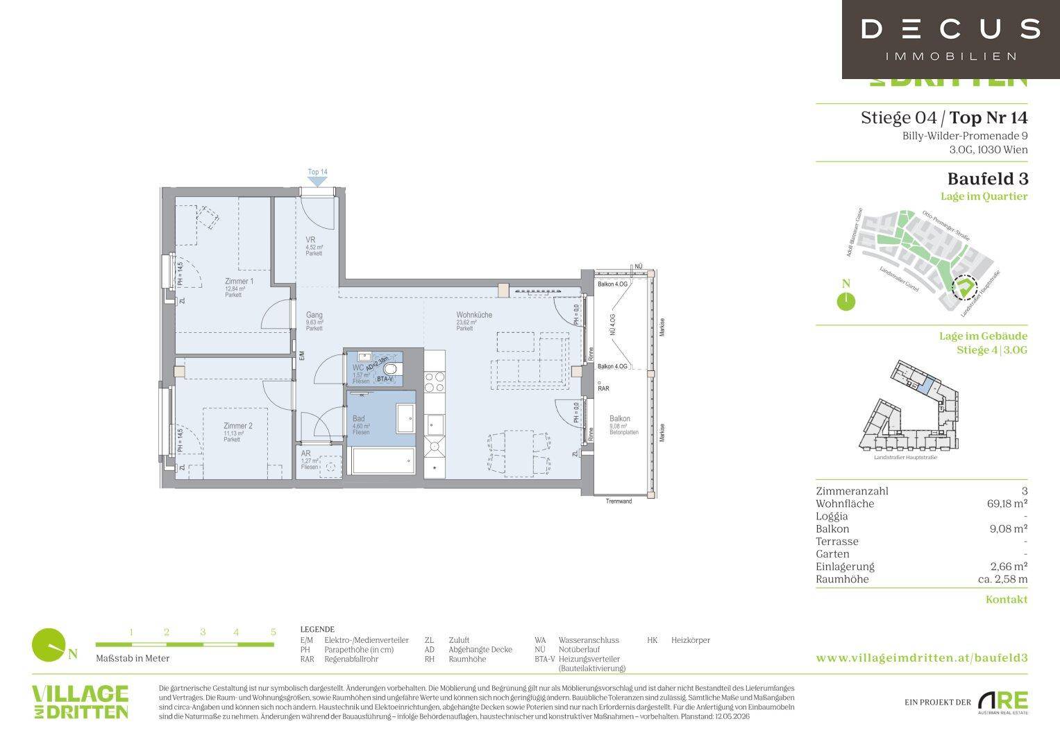 VILLAGE IM DRITTEN | BAUFELD 3 | MIETWOHNUNGEN | FERTIGSTELLUNG NOVEMBER 2026 - Ansicht 5