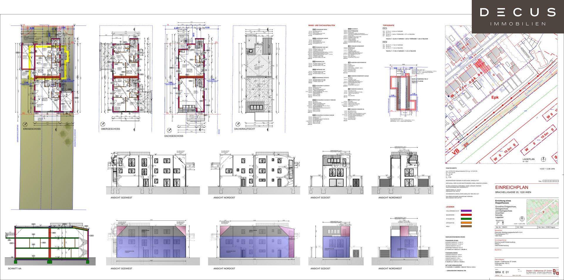 Exklusives Wohnen nahe Alte Donau | Bewilligtes Doppelhaus-Projekt | Sofort starten | Unbefristeter Pachtgrund - Mehr