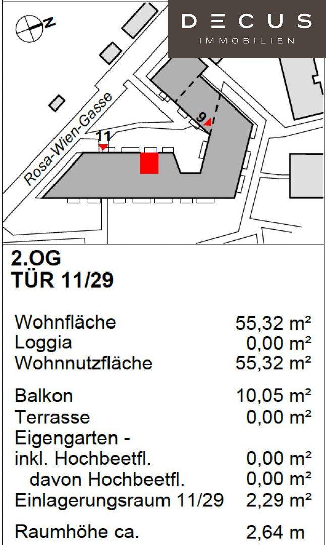 Lage im Haus