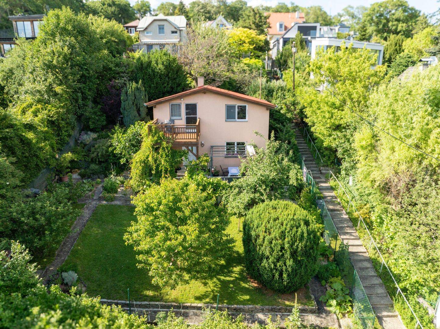 Gartenglück pur, Grünruhe und Stadtpanorama! - Ansicht 6
