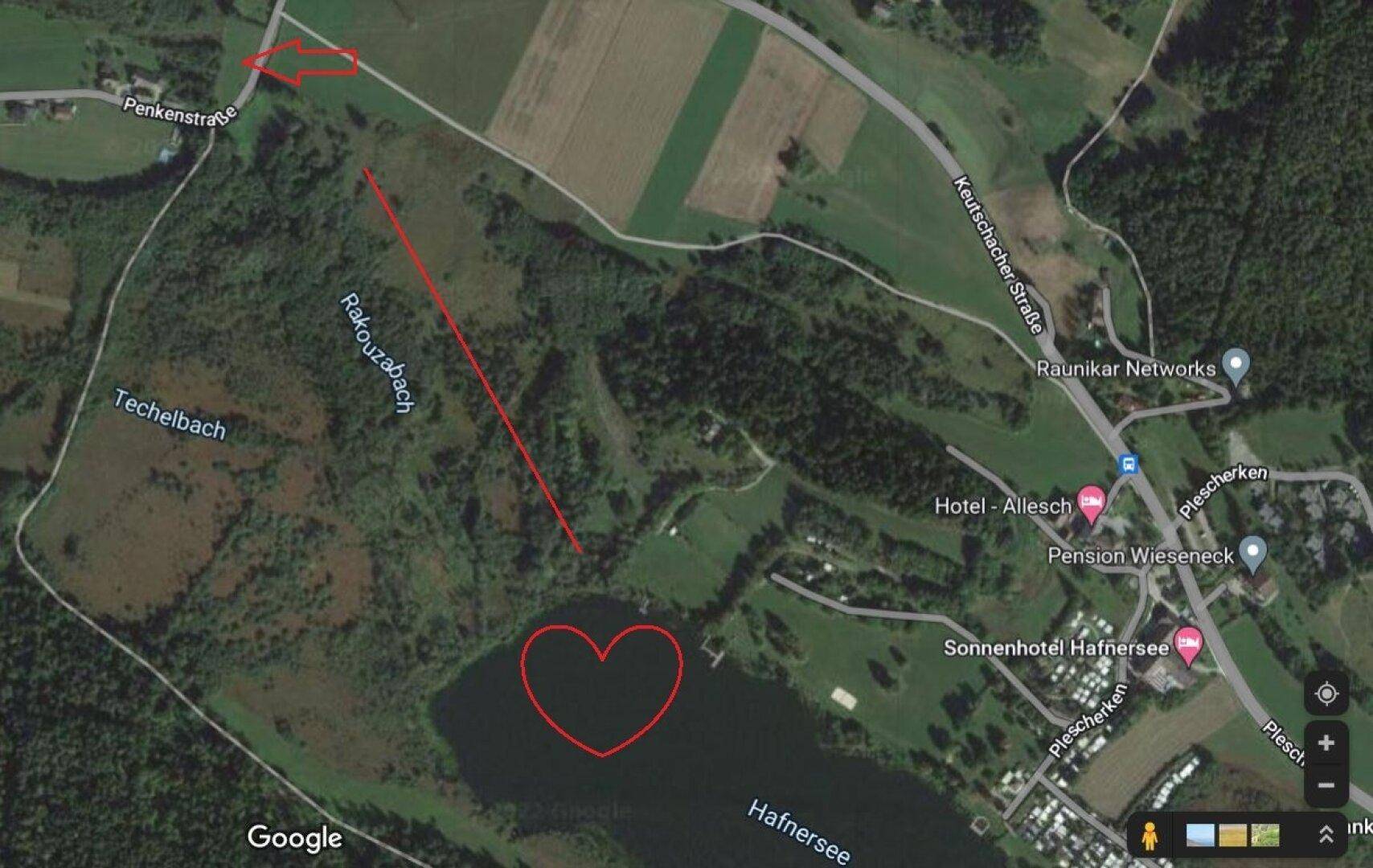 Schöne landwirtschaftliche Flächen mit 3.208m² - Nähe Hafnersee - Kein Baugrund!