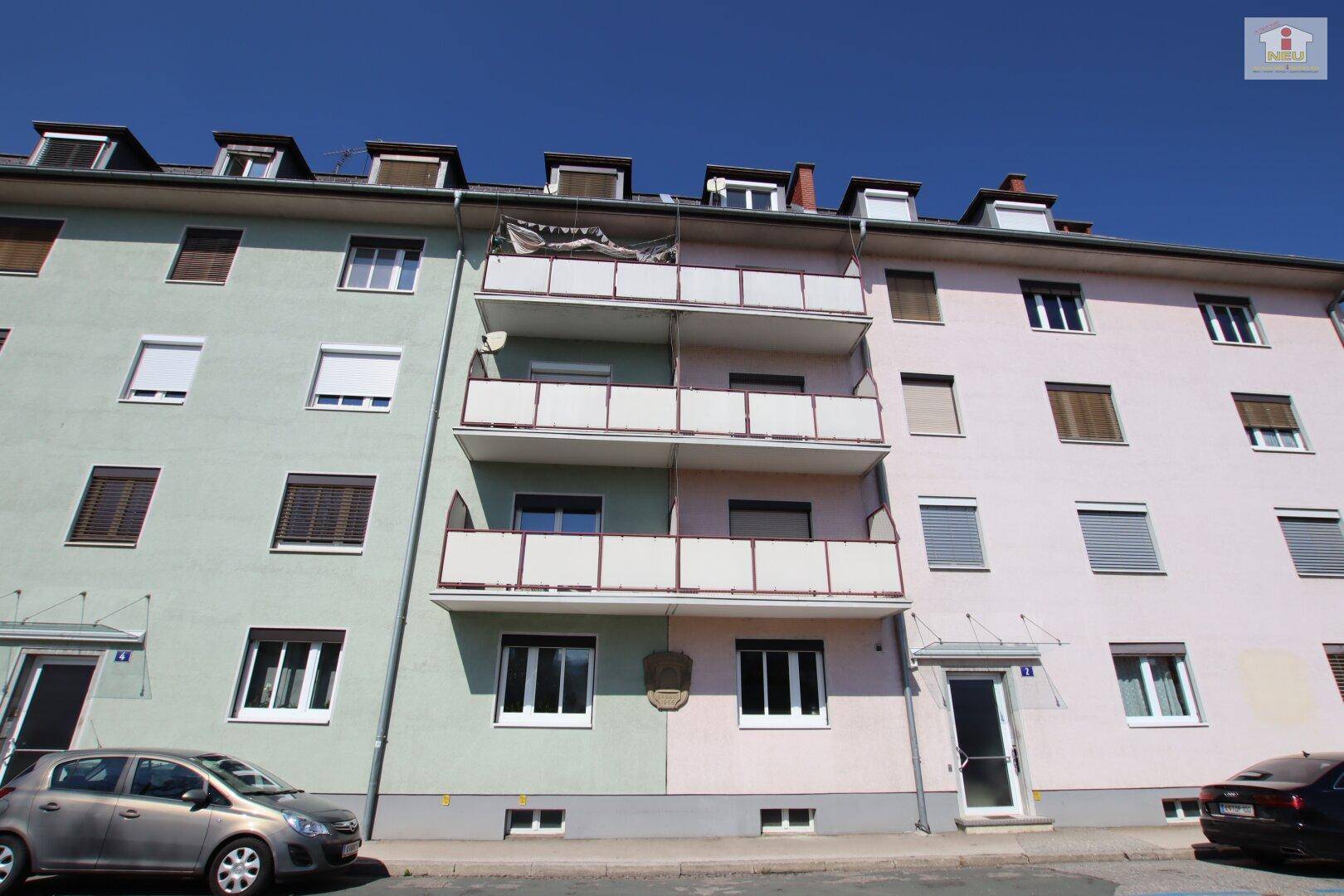 Schöne, sanierte und sonnendurchflutete 3 Zi Wohnung mit Balkon in Klagenfurt - Gasometergasse