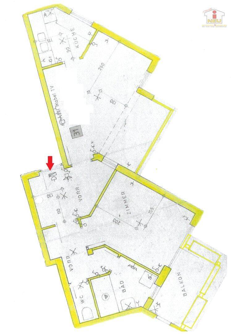 Schöne 2 Zi Wohnung mit Balkon und Tiefgarage in Feschnig - Paracelsusgasse