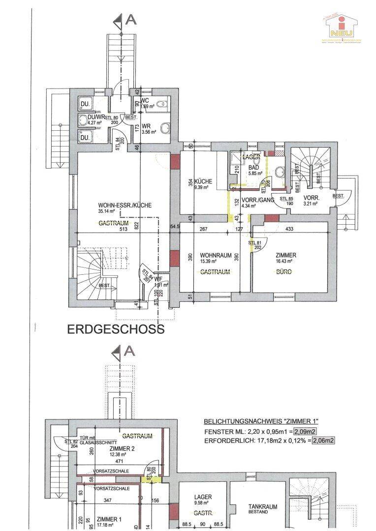 Zinshaus 350m² teilsaniert mit 4 Wohnungen in Maria Saal - Ratzendorf