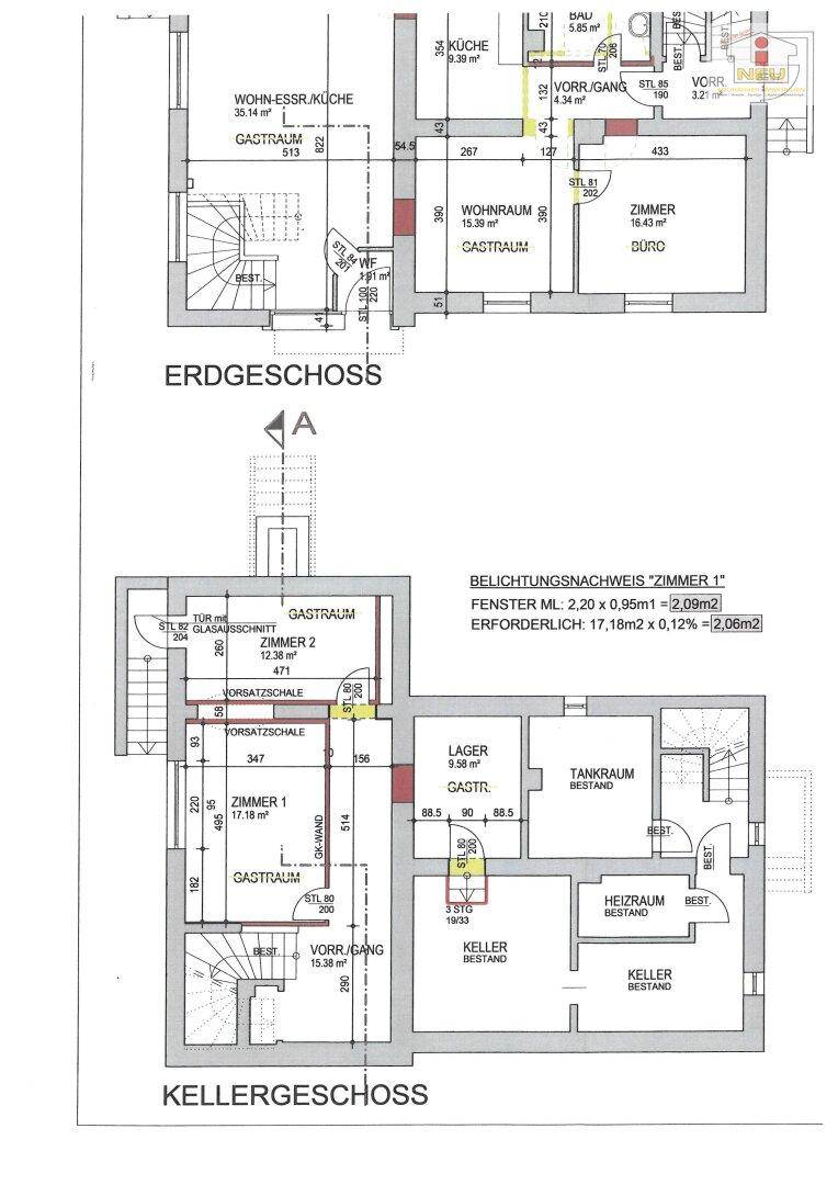 Zinshaus 350m² teilsaniert mit 4 Wohnungen in Maria Saal - Ratzendorf