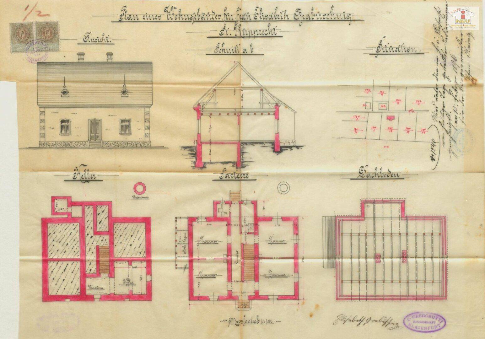 Schönes 135m² Wohnhaus mit schönen idyllischen 423m² Hofgrundstück - Klagenfurt