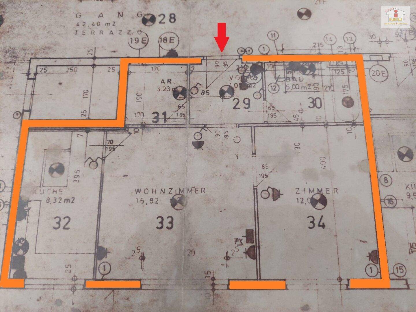 Schöne sanierte 2 Zimmer Wohnung in Klagenfurt mit Parkplatz - Gabelsbergerstraße