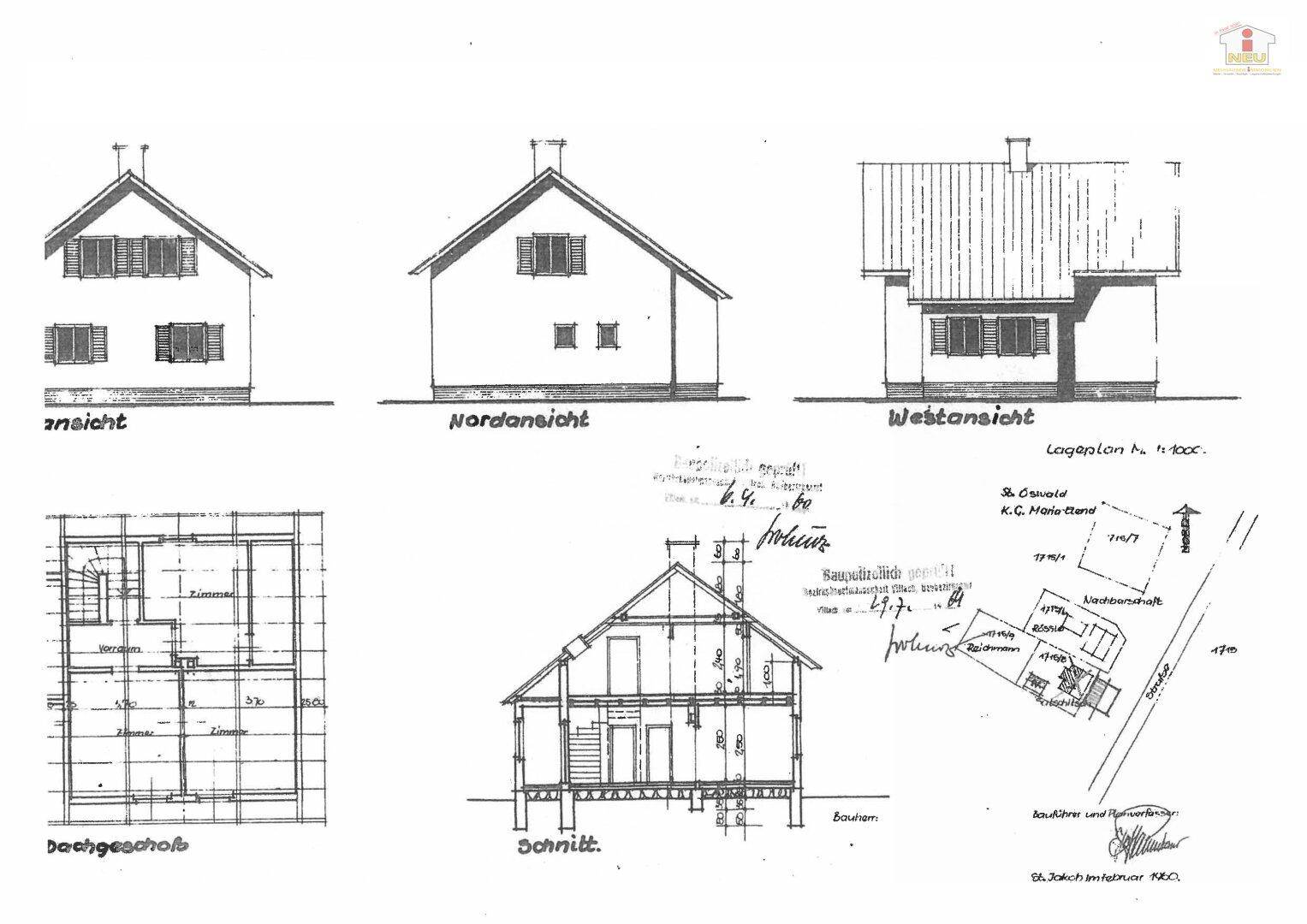 Nettes, älteres 130m² Wohnhaus mit Nebengebäude und 997m² schönem Grundstück im Rosental