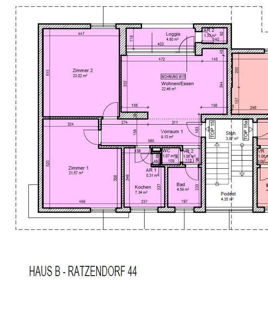 3 Zi Wohnung 95,00m² mit Loggia in Maria Saal - Ratzendorf - Wohnen im Grünen!