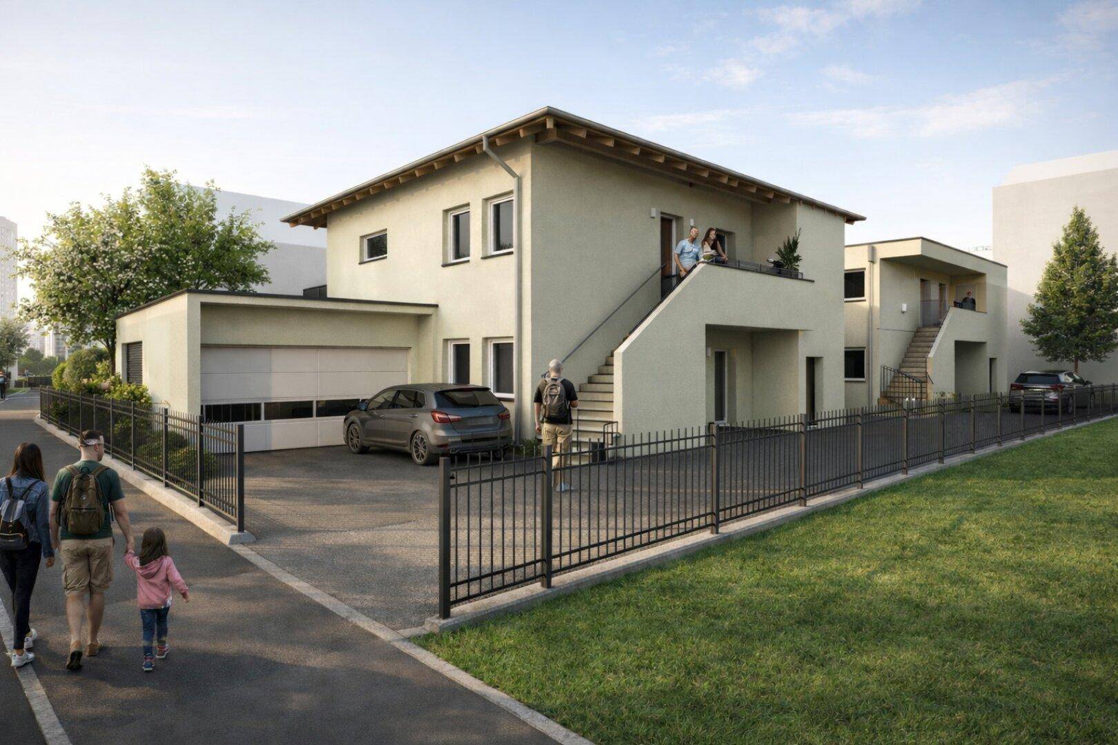 NEUBAU! Moderne, sonnige und ruhige 2 Zimmer Wohnung 40,00m² plus Balkon 7,41m² in Waidmannsdorf - Schubertstraße