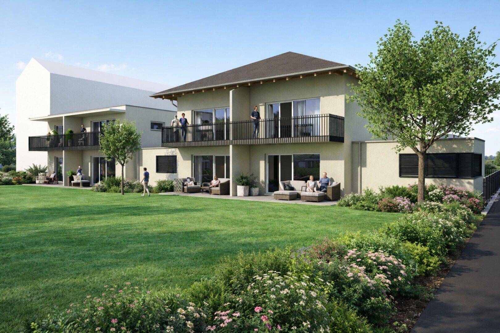 NEUBAU! Moderne, sonnige und ruhige 2 Zimmer Wohnung 40,00m² plus Balkon 7,41m² in Waidmannsdorf - Schubertstraße