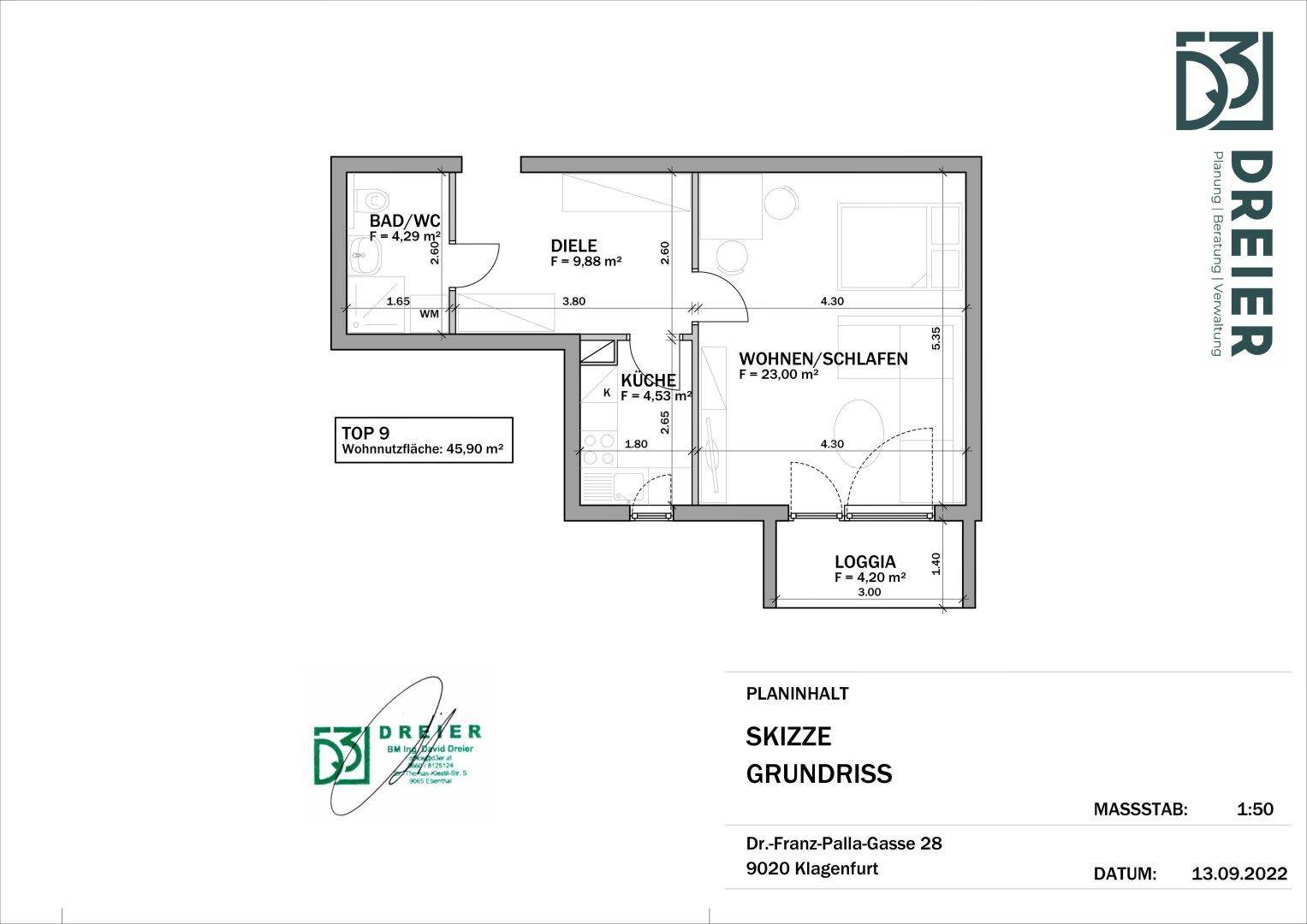 Traumhafte, kernsanierte und barrierefreie 1,5 Zimmer Wohnung Nähe City Arkaden - Dr.-Franz-Palla-Gasse