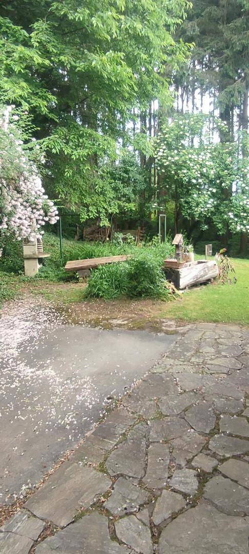 mit Brunnen und Quellwasser
