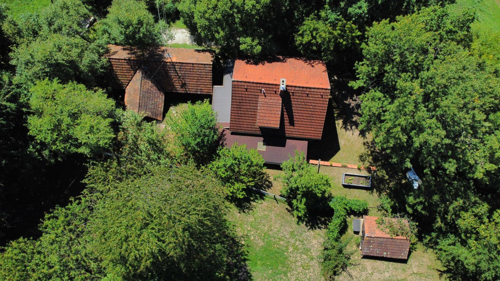 Hofstelle in Vogelperspektive