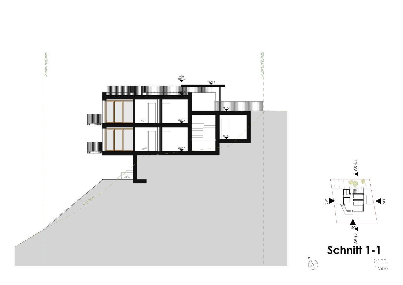 Haus mit 2 Wohneinheiten, projektiertes Grundstück in Omes - Ansicht 5