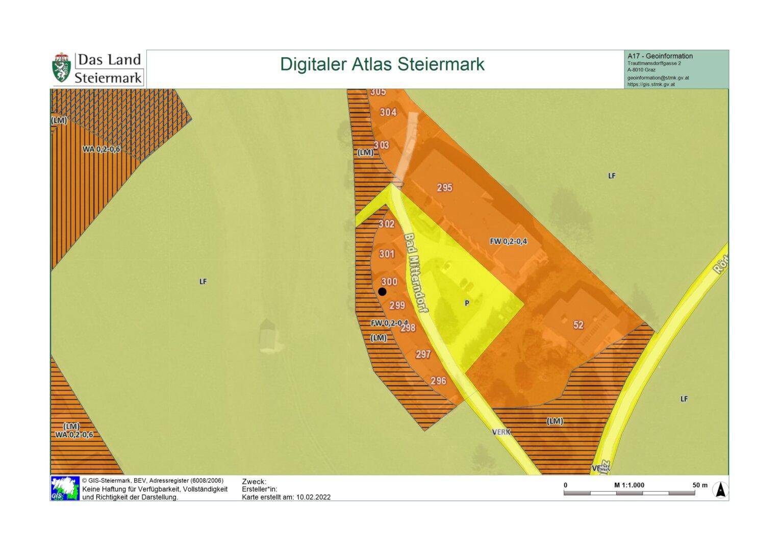 Flächenwidmungsplan (c) GIS-Steiermark, www.gis.steiermark.at