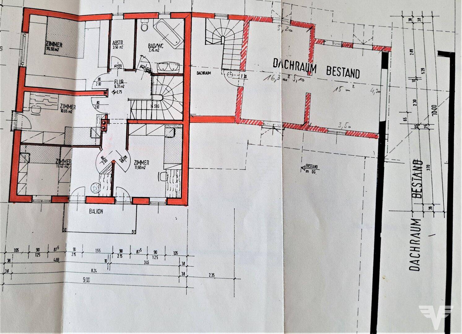 Grundrissplan OG