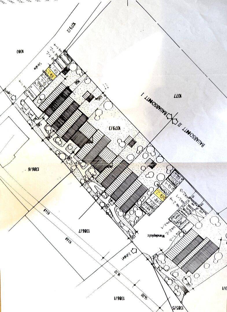 Lageplan Parkplatz u. Carport