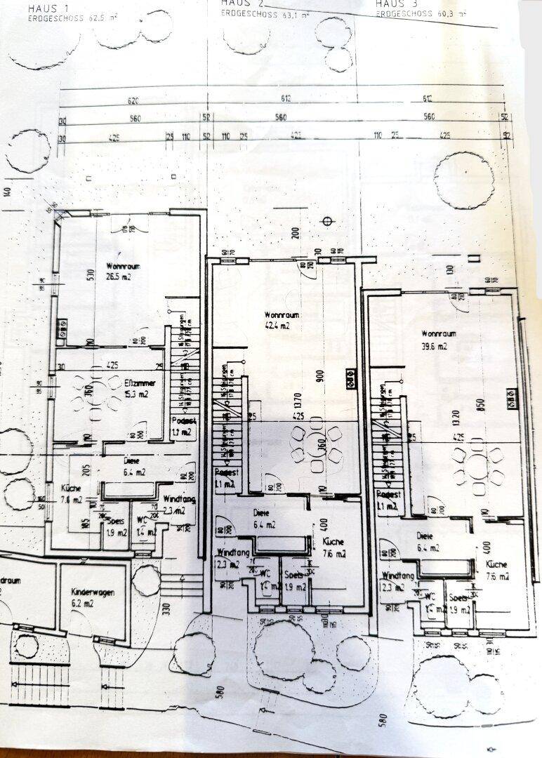 Grundrissplan Erdgeschoß