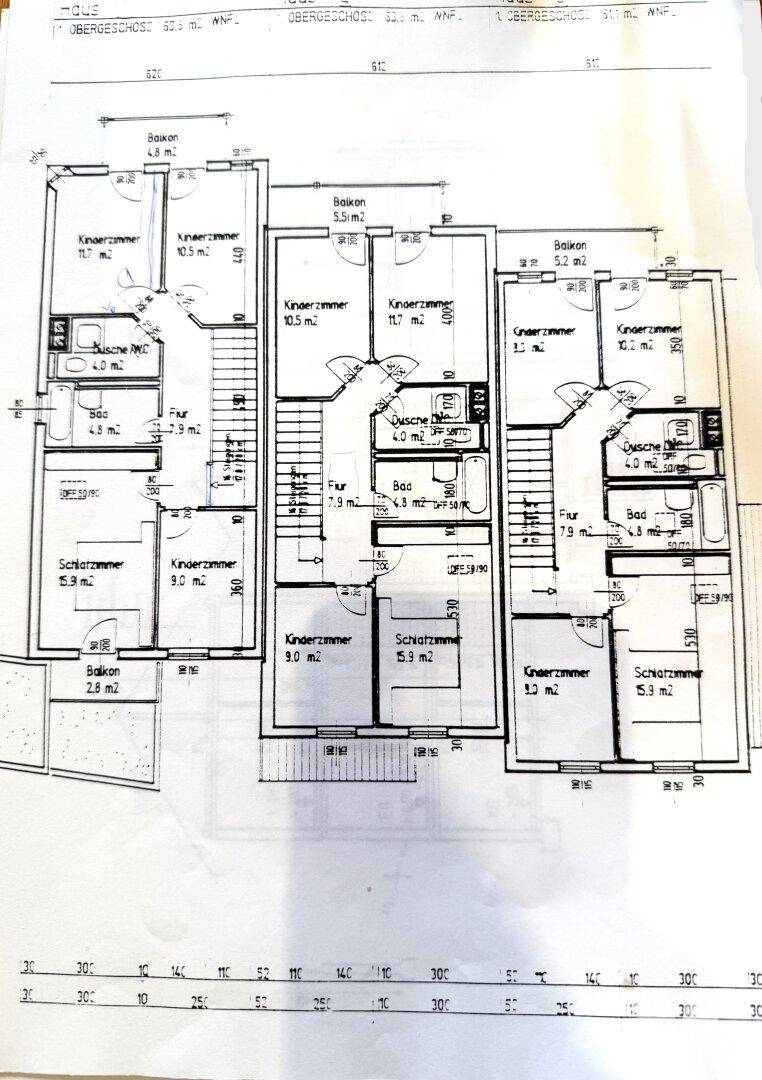 Grundrissplan Obergeschoß