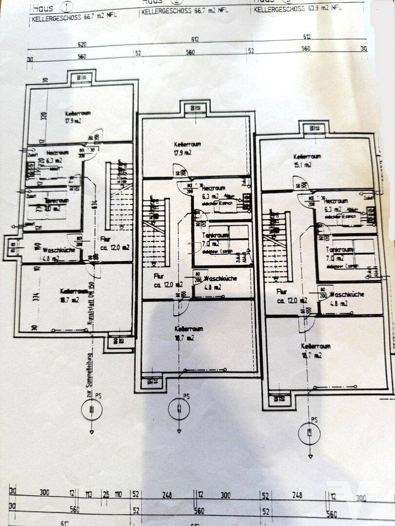 Grundrissplan Keller