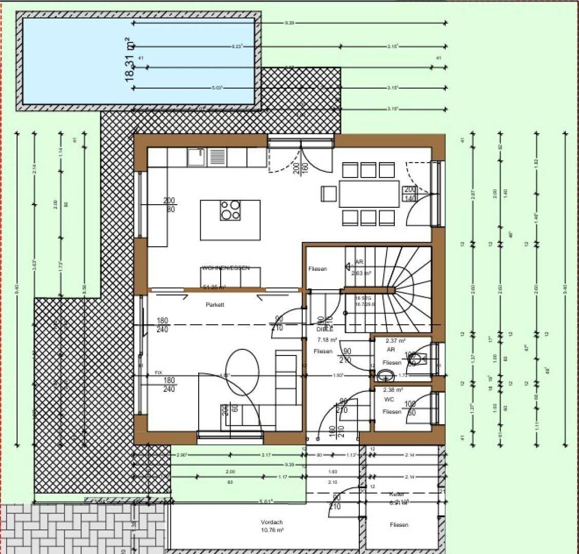 Grundriss Erdgeschoß