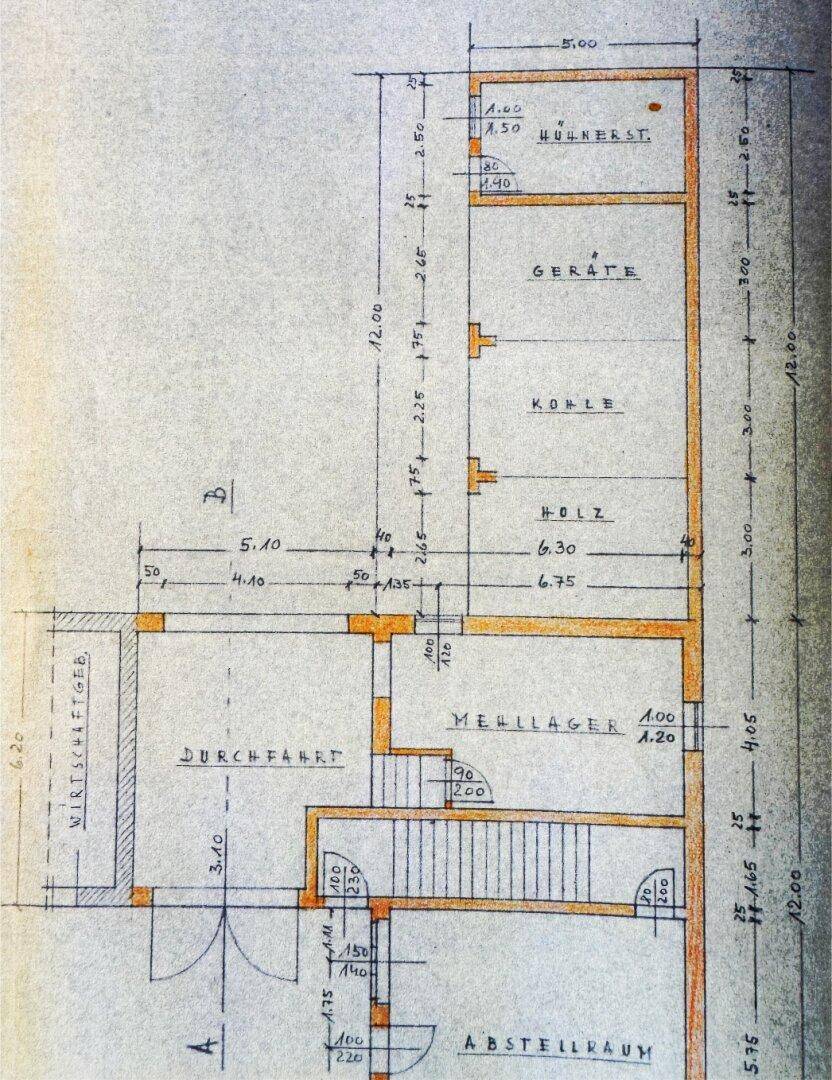Wirtschaftsgebäude Garten hinten