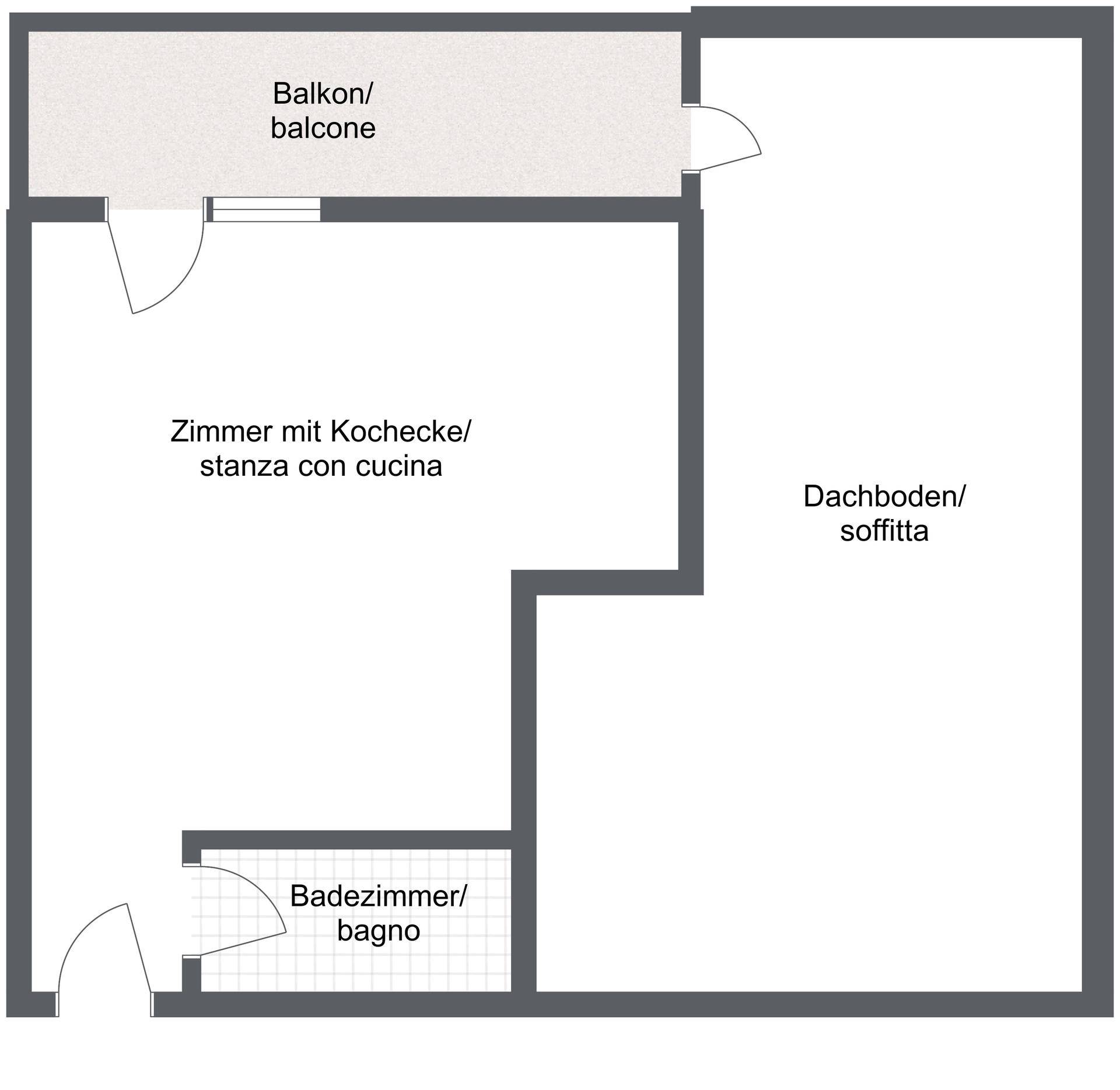 Töll-Vinschgau-Val Venosta-Tell-Einzimmerwohnung-monolocale-balcone-soffitta-garage-Balkon-Dachboden-Garage-Garten-Ferienwohnung-casa vacanze-Investiton-Investitionsobjekt-investimento